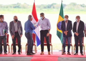 O evento foi realizado nesta segunda-feira na Carmelo Peralta, área de obras. Foto: Agência IP/Divulgação