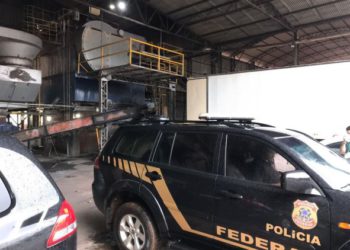 Incineração das drogas. Fotos: PF/Divulgação