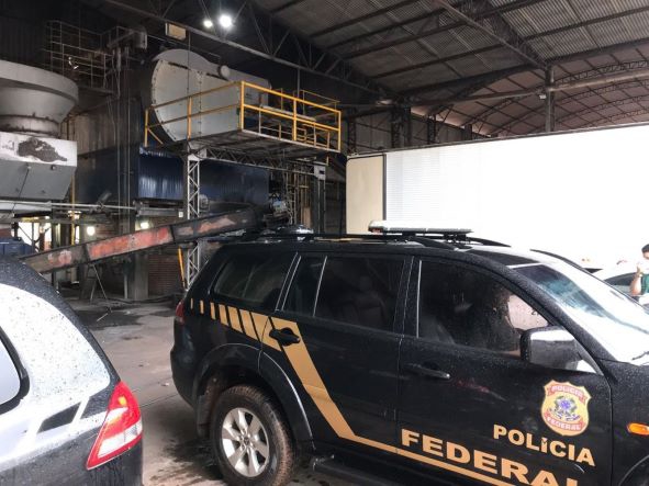 Incineração das drogas. Fotos: PF/Divulgação