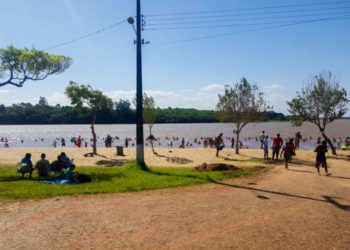 Prainha de Três Lagoas, quando estava aberta ao público em 2020. Foto: PMFI/Divulgação