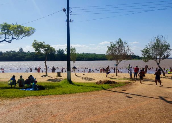 Prainha de Três Lagoas, quando estava aberta ao público em 2020. Foto: PMFI/Divulgação