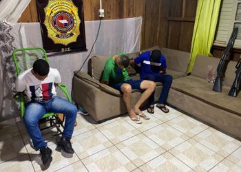 Presos pela Senad e PF ontem (18). Foto: Senad