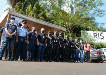 Equipe responsável pela operação. Foto; Prefeitura de Ciudad del Este/Divulgação