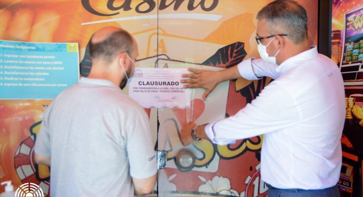 Fiscais fecharam cassino eletrônico ontem (17). Foto: divulgação/Prefeitura de CDE