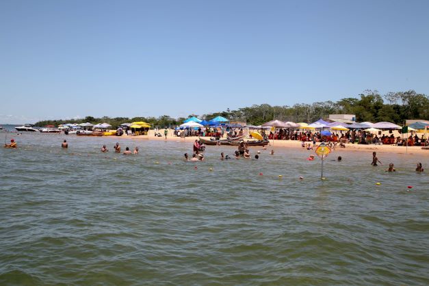 Balneabilidade, qualidade da água nas praias de água doce se mantêm em alta. Foto: Ari Dias/AEN