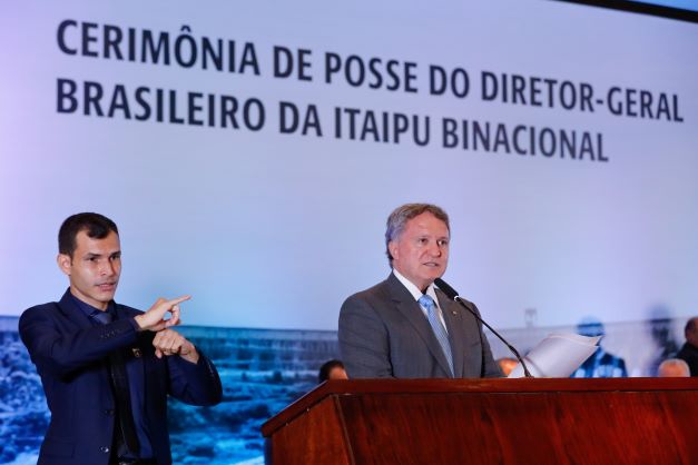 Posse do novo diretor-geral brasileiro da Itaipu Binacional. Foto: Isac Nóbrega /PR