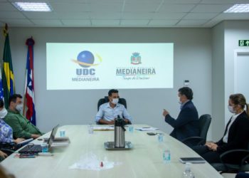 Solenidade de assinatura do Termo de Cooperação Técnica. Foto: Prefeitura de Medianeira