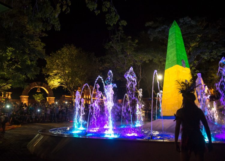 Fonte do Marco das Três Fronteiras. Foto: Marcos Labanca/Divulgação