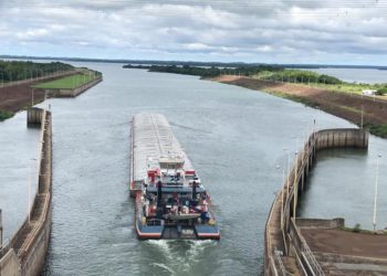 Eclusa de hidrelétrica de Yacyretá. Foto: Divulgação/Yacyretá