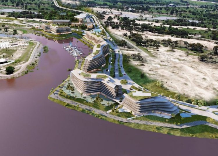 Perspectiva de como será a "Miami do Paraguai". Foto: Estúdio de arquitetos Gómez Platero/Divulgação