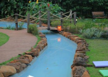 Jardim da Oma no centro de Foz do Iguaçu. Foto: João Pedro de Mello Porto/Divulgação