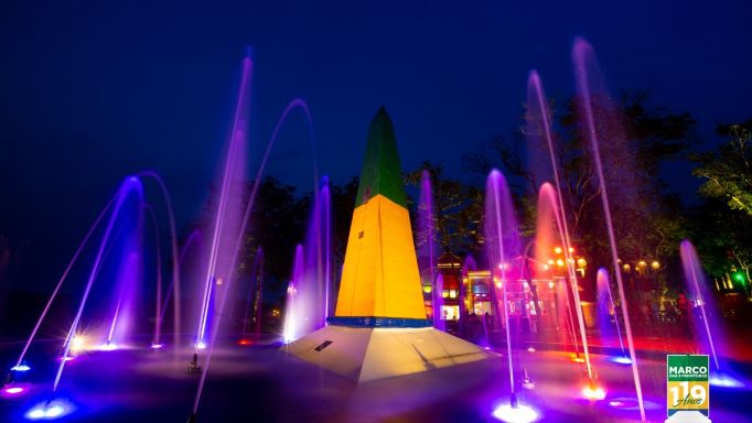 Marco das Três Fronteiras, uma das atrações turísticas mais visitadas em Foz do Iguaçu. Foto: Divulgação