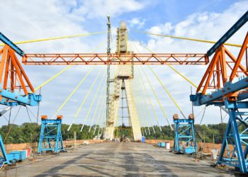 Estágio atual da obra. Fotos: IB/Margem paraguaia