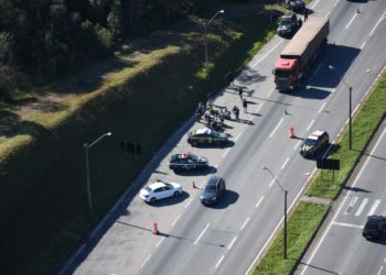 Operação realizada ontem (31) na BR-277. Fotos: PRF/Divulgação