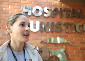 Bióloga María Luisa Ortiz, uma das participantes do convênio. Foto: IB/Divulgação