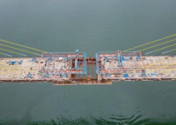 Na quarta-feira, 17 de agosto de 2022, as duas margens da Ponte da Integração foram unidas. Fotos: cortesia