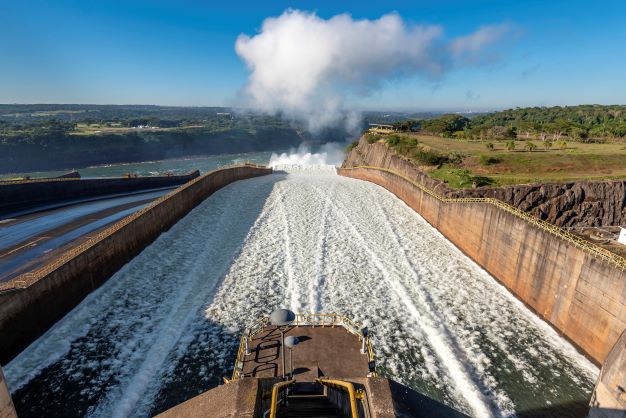 Vertedouro da usina de Itaipu. Foto Ilustrativa: Rubens Fraulini/IB