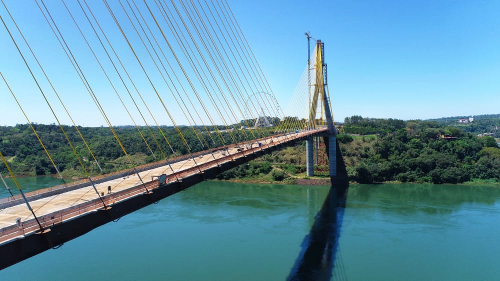 Ponte da Integração quase concluída. Foto: IB/Margem paraguaia