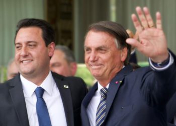 Ratinho Júnior e Bolsonaro. Fotos: divulgação