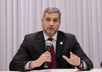 Mário Abdo Benitez, presidente do Paraguai. Foto: Agência IP