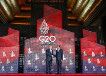 O Presidente Alberto Fernández participou na cerimónia de abertura, presidida pelo presidente da Indonésia, Joko Widodo. Foto: divulgação