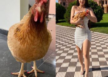 A própria com as unhas pintadas ao lado da influencer. Foto: cortesia/La Nación