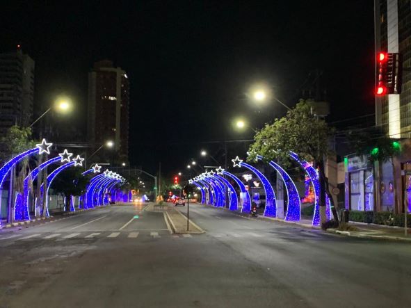 Decoração de Natal em Foz do Iguaçu. Foto: Elias Dandolini
