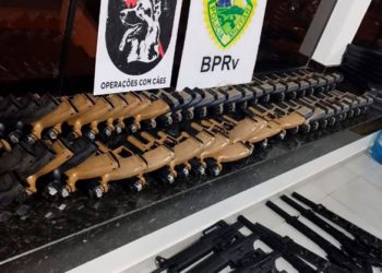 Polícia Militar apreende dois caminhões com 160 armas em Iporã e Perobal -
Foto: PMPR