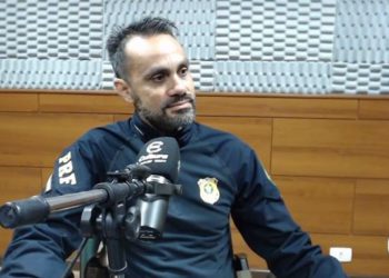 Inspetor Pierre em entrevista à Rádio Cultura. Foto: captação de vídeo