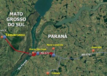 Estado lança edital para contratar estudo da nova ponte de ligação com o Mato Grosso do Sul
Foto: DER/PR