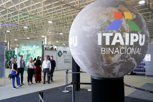 Um dos estandes da Itaipu no Show Rural de Cascavel. Foto: Sara Cheida/IB