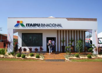 Estande institucional da Itaipu, de 342 metros quadrados no Show Rural de Cascavel. Foto: IB/Divulgação