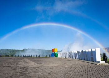 Mirante do vertedouro da Itaipu. Foto: Rafael Kondlatsch/IB