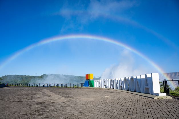 Mirante do vertedouro da Itaipu. Foto: Rafael Kondlatsch/IB