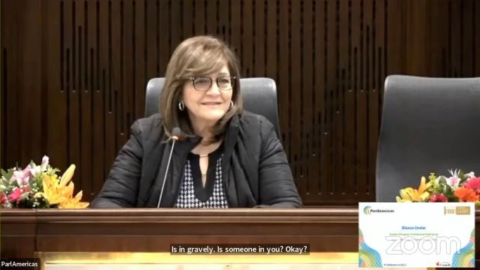 Senadora Blanca Ovelar. Foto: divulgação