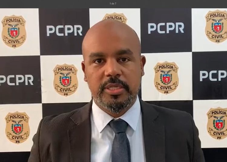 Delegado Rodrigo Souza. Foto: captação de vídeo.