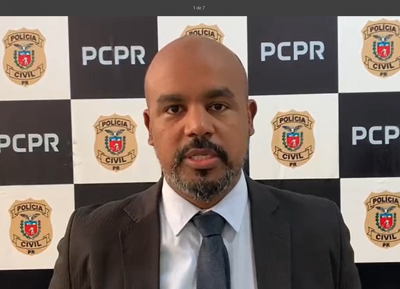 Delegado Rodrigo Souza. Foto: captação de vídeo.