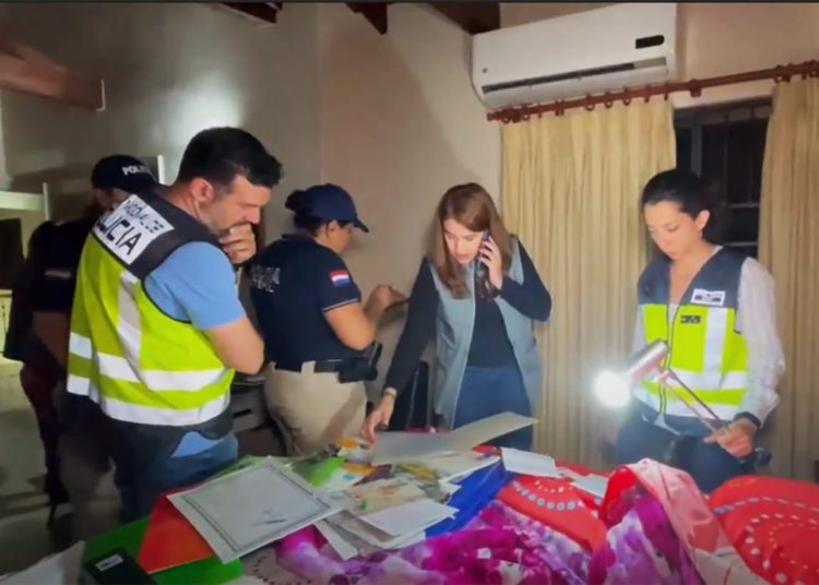 Operação realizada hoje. Fotos: MP do Paraguai