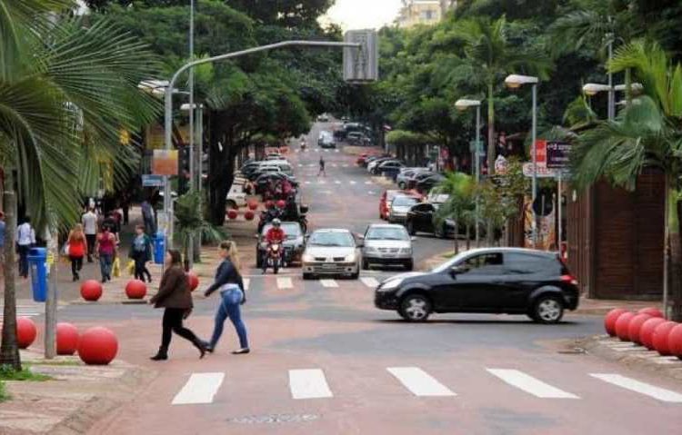 Avenida Brasil em Foz do Iguaçu. Foto: ACIFI/divulgação