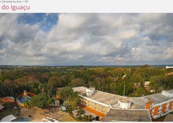 Imagem da câmera de monitoramento climático instalada no Hotel Boubon. Foto: captação