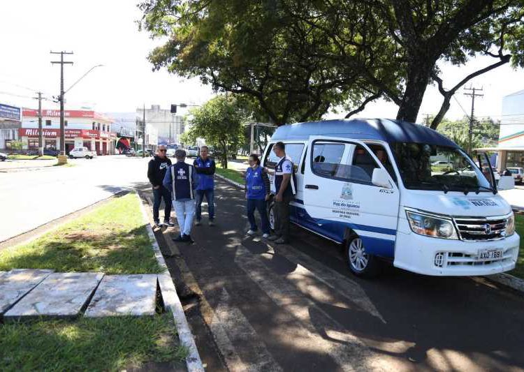 Equipe que fez as abordagens nesga sexta-feira. Foto: Thiago Dutra/PMFI