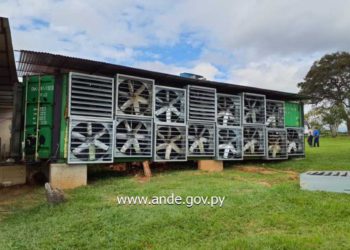 Mineradora fechada pela ANDE. Foto: divulgação