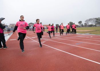 Nova pista de atletismo de Foz do Iguaçu. Foto: Thiago Dutra/PMFI