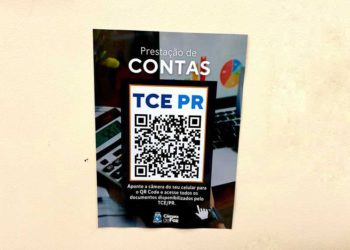 QR code está disponível no saguão do Legislativo municipal. Foto: divulgação/CMFI