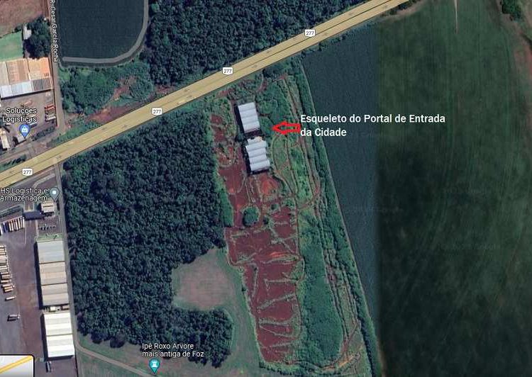 Uma das áreas escolhidas. Foto: Google Maps