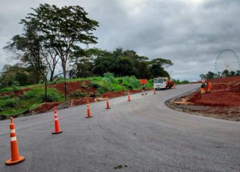 Perimetral Leste - Novo acesso ao Marco das Três Fronteiras.
Foto: DER