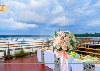 Um cenário magnífico e inigualável para dizer "sim". Foto: LaVozdeCataratas