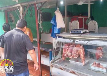 Fiscalização em Ciudad del Este. Foto: divulgação