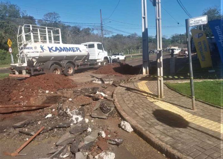 Obras em andamento. Foto: Não Viu?