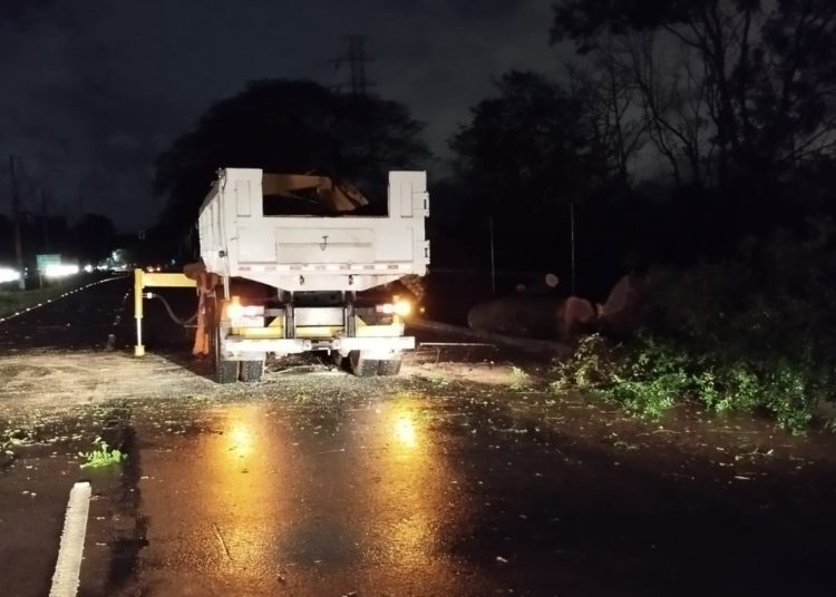 Estragos em Foz. Foto: divulgação